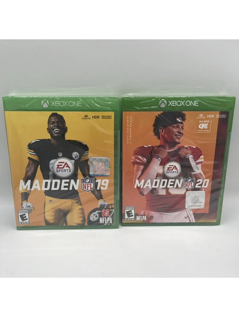 Xbox One Madden NFL 19 & NFL 20 EA Sports Football Video Game Lot 2 SEALED NEW